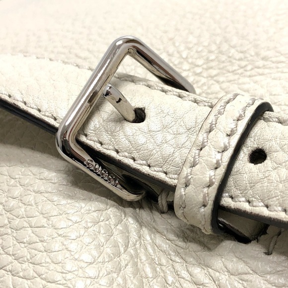 GUCCI White Leather Bamboo Backpack main image 6
